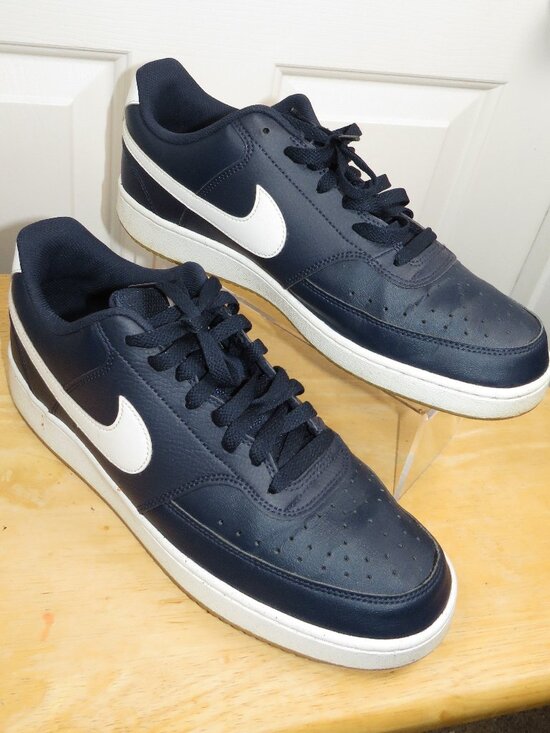 Nike Court Vision Lo Shoes Blue Obsidian White Sneakers FZ5547-400 Men Size 11.5 main image 7